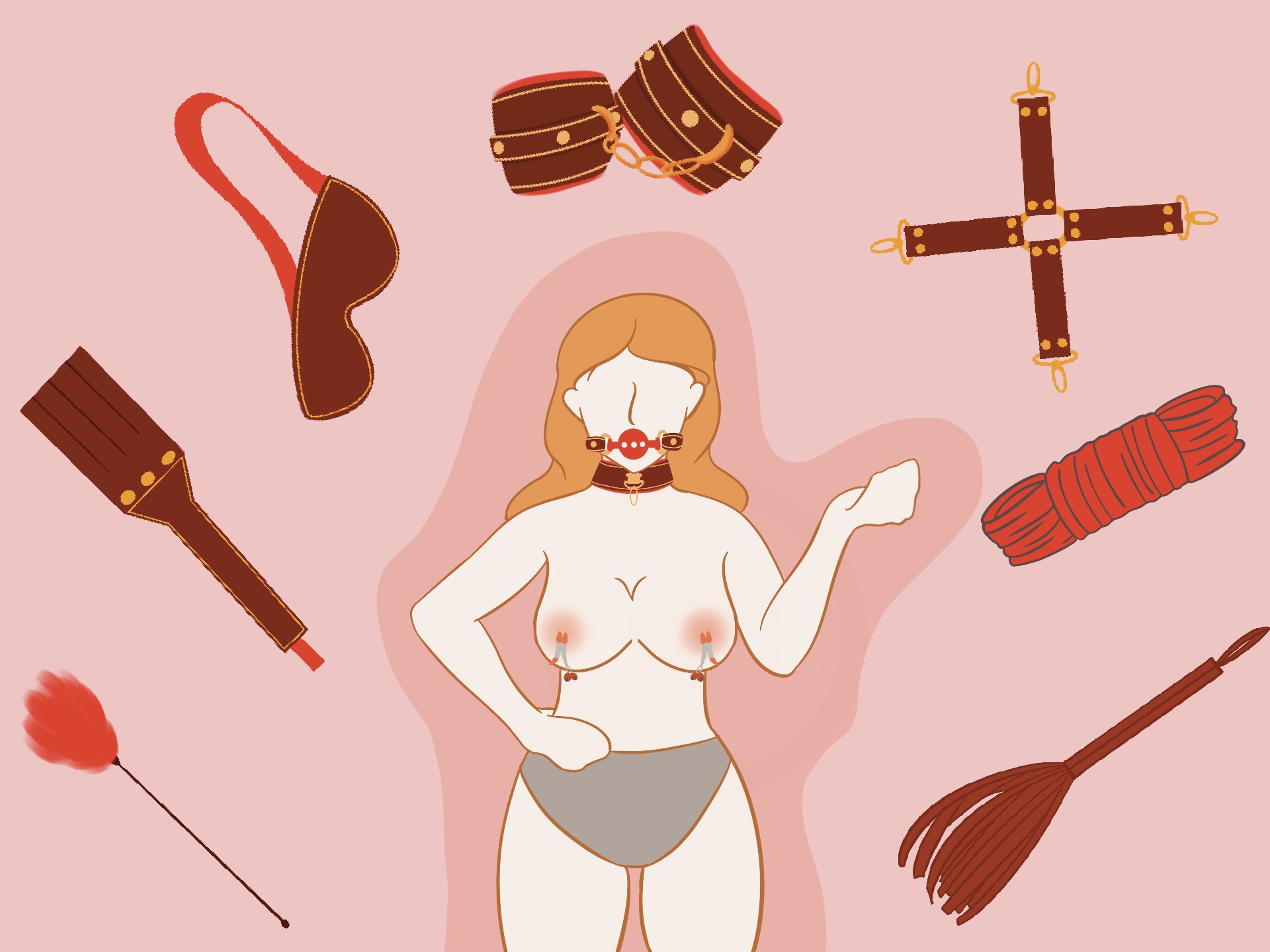 2023 new red BDSM 11-piece set